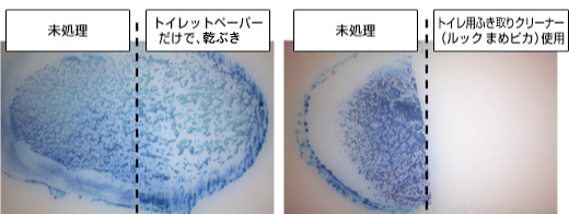比較すれば「除菌効果」は一目瞭然!