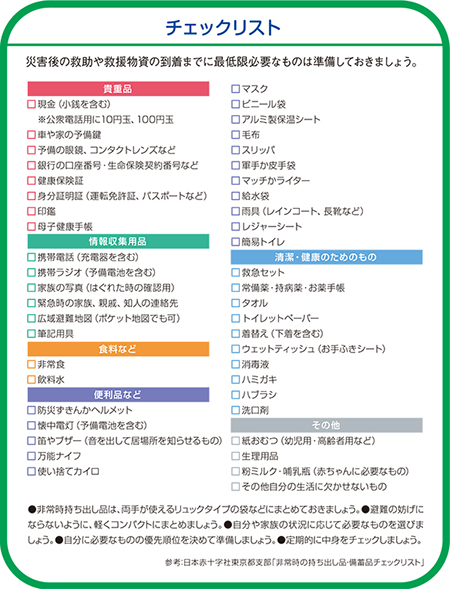 非常時持ち出し品